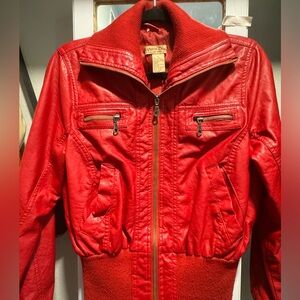 Vintage Paris Blues Ruby Red Jacket